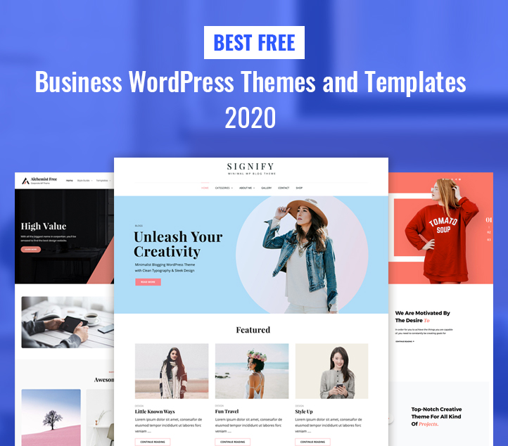 Best Free Business WordPress Themes and Templates 2020 featured image