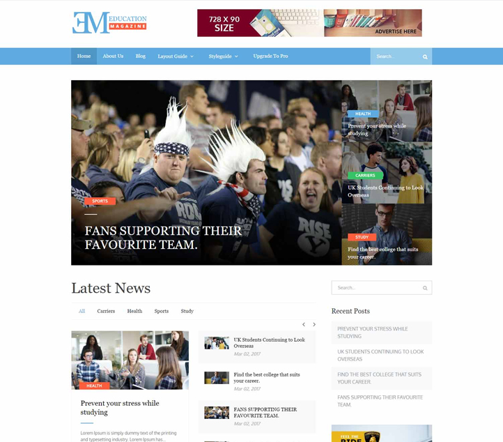 EduMag - Best Free Education WordPress Themes