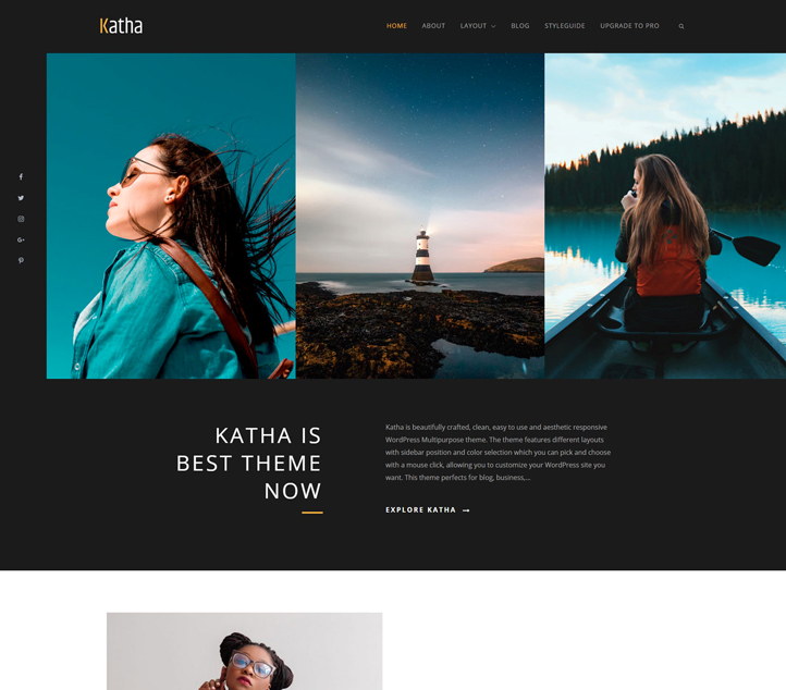 katha - Best Free Business WordPress Themes and Templates 2020