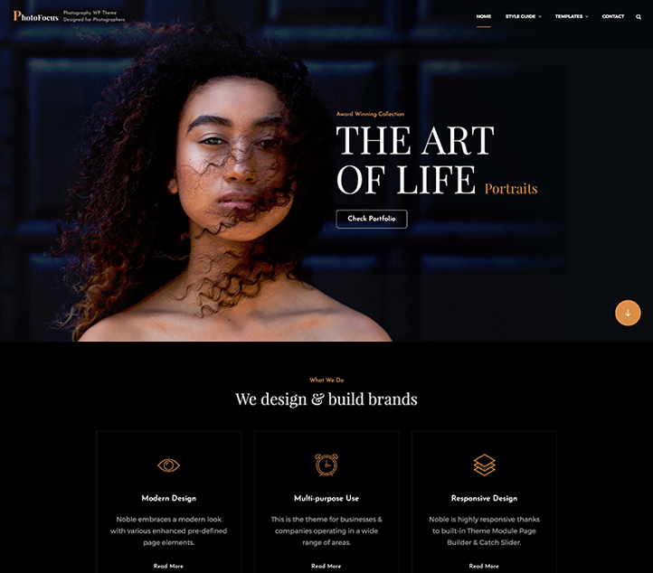 PhotoFocus - Best Free Business WordPress Themes and Templates 2020