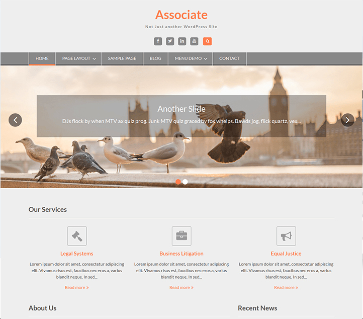 WEN Associate -Best Free Business WordPress Themes and Templates 2020